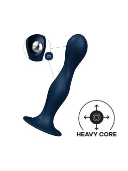 Double Ball-R Weighted Dildo Dark Blue