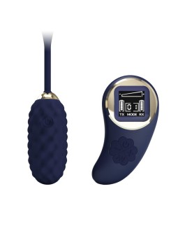 Vivian Vibrating Egg with Digital Screen Remote Control Blue 2