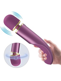 Vibrating Wand Silicona Purple 2