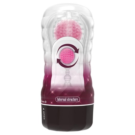 Black Hole Ball-Rolling Masturbator Cup Pink