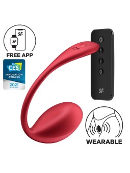 Shiny Petal with Satisfyer Connect APP Red