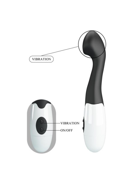 Vibrator Charles 30 functions Black