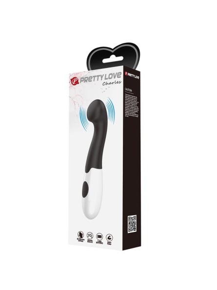 Vibrator Charles 30 functions Black