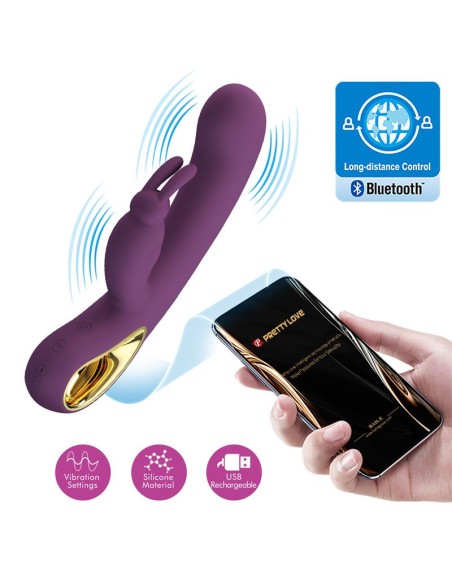 Liam G-Spot Vibrator Silicone with App Purple