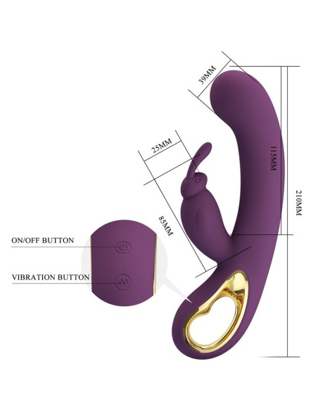 Liam G-Spot Vibrator Silicone with App Purple