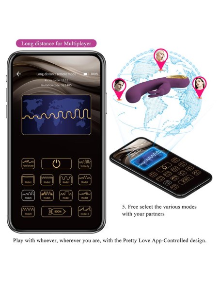 Liam G-Spot Vibrator Silicone with App Purple