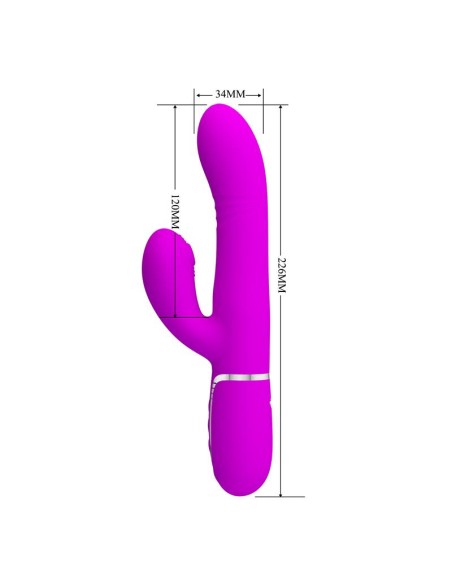 Mariana Vibrator 4 in 1 Silicone Fuchsia
