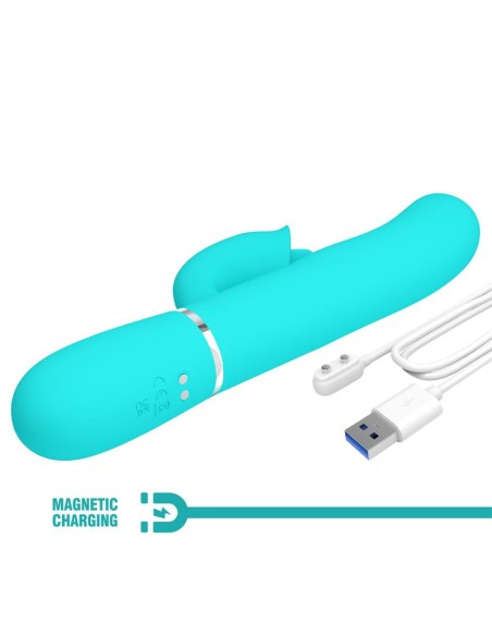 Gigi Vibrator Licking and Thumping Turquoise