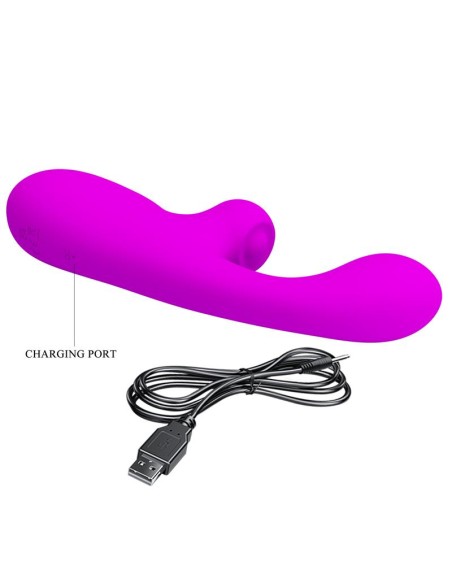 Skylar Bunny Vibrator and Thumping  Fuchsia