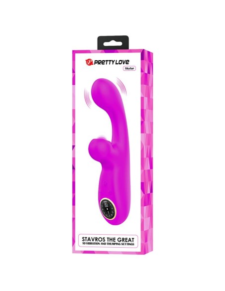 Skylar Bunny Vibrator and Thumping  Fuchsia