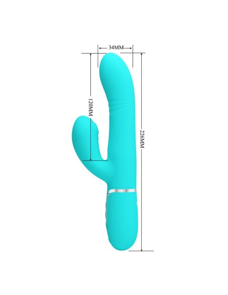 Mariana Vibrator 4 in 1 Silicone Turquoise