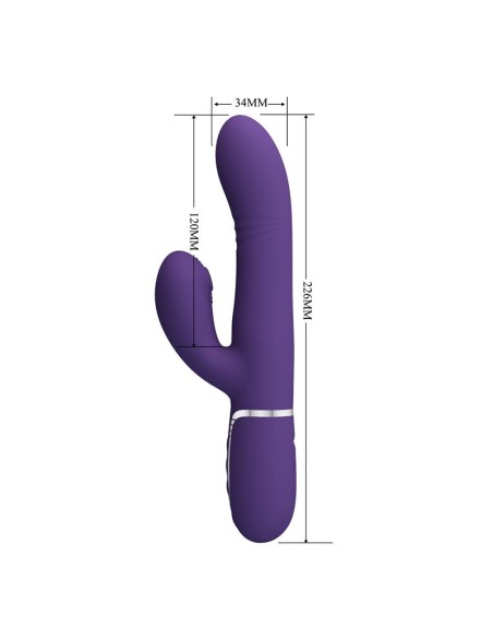Mariana Vibrator 4 in 1 Silicone Purple