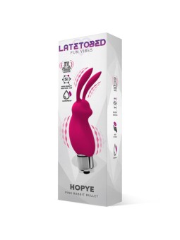 Hopye Rabbit Vibrating Bullet Silicone Pink 2