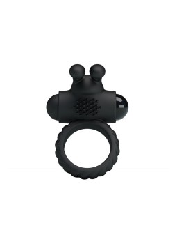 Vibrating Cock Ring Eudora Black 2