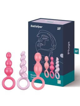 Pack 3 Plugs Silicone Colored