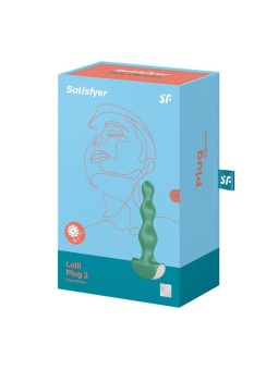Butt Plug with Vibration Lolli Plug 2 Green 2