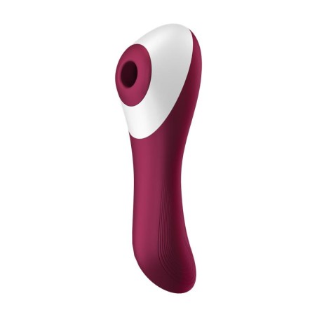 Dual Crush Vibe And Clitoris Sucker USB Red
