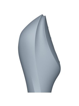 Curvy Trinity 3 Vibe and Clitoris Sucker Triple Stimulation Bluegray 2