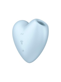 Cutie Heart Clitoris Sucker and Vibe Blue 2